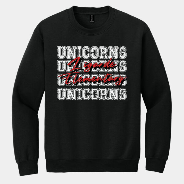 Unicorns 4X Red 02-904 - Heavy Blend Crewneck Sweatshirt Thumbnail