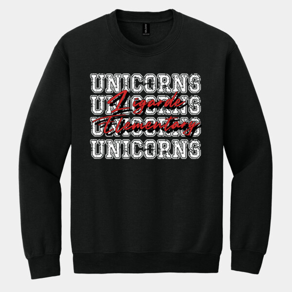 Unicorns 4X Red 02-904 - Heavy Blend Crewneck Sweatshirt Thumbnail