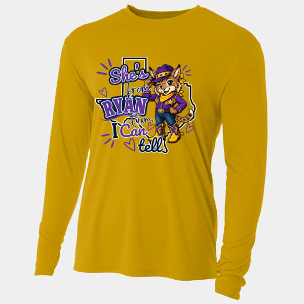 She's From Ryan 03-601 - Adult Cooling Performance Long Sleeve Tee Thumbnail