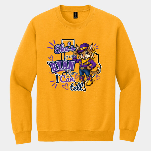 She's From Ryan 03-601 - Heavy Blend Crewneck Sweatshirt Thumbnail