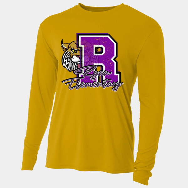 Ryan Elementary Mascot 03-602 - Adult Cooling Performance Long Sleeve Tee Thumbnail