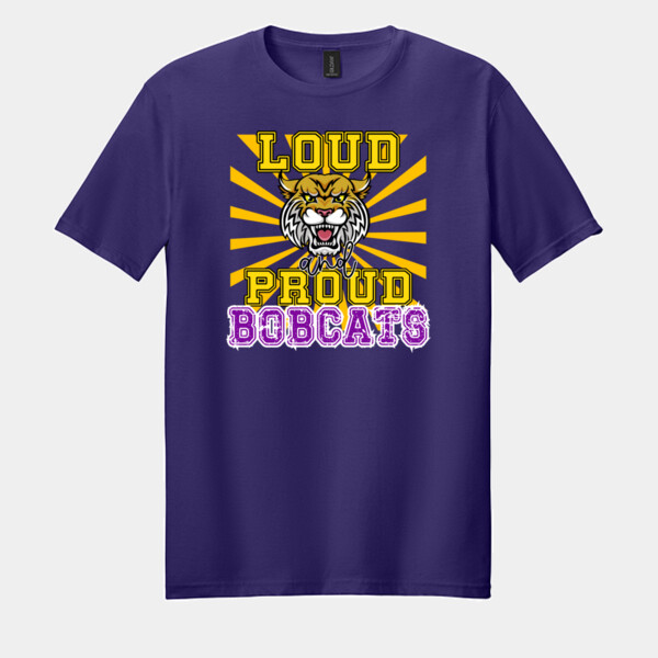 Loud & Proud Bobcats 03-604 - Adult Softstyle ® T Shirt Thumbnail
