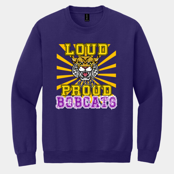 Loud & Proud Bobcats 03-604 - Heavy Blend Crewneck Sweatshirt Thumbnail