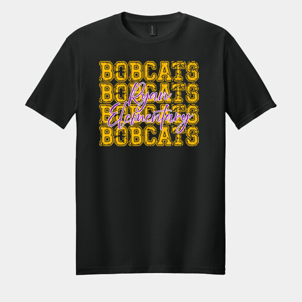 Bobcats 4X Ryan 03-606 - Adult Softstyle ® T Shirt Thumbnail
