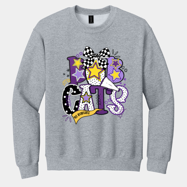 Bobcats Preppy 21-200 - Heavy Blend Crewneck Sweatshirt Thumbnail