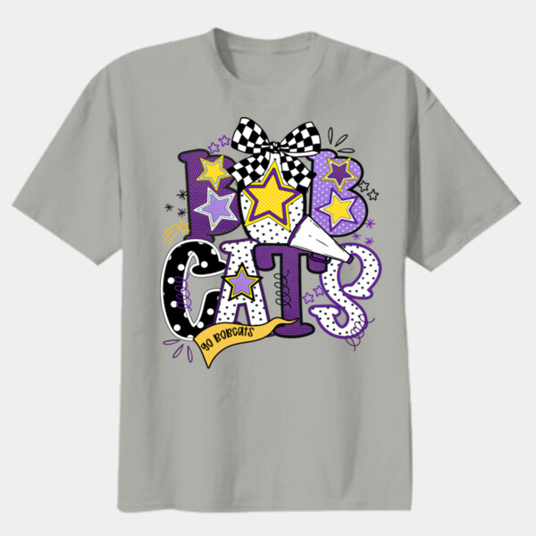 Bobcats Preppy 21-200 - Youth Heavy Cotton 100% Cotton T Shirt Thumbnail