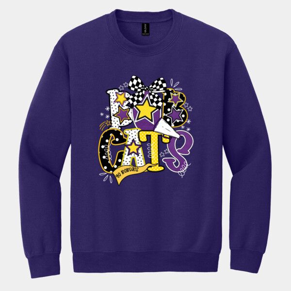 Bobcats Preppy 21-202 - Heavy Blend Crewneck Sweatshirt Thumbnail