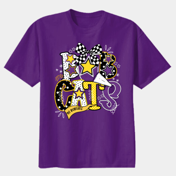 Bobcats Preppy 21-202 - Youth Heavy Cotton 100% Cotton T Shirt Thumbnail