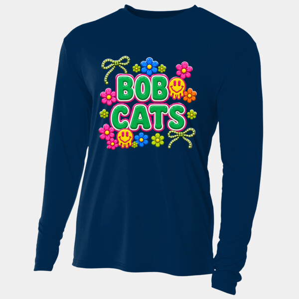Bobcats Retro 21-203 - Adult Cooling Performance Long Sleeve Tee Thumbnail
