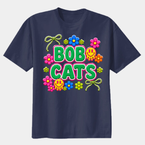 Bobcats Retro 21-203 - Youth Heavy Cotton 100% Cotton T Shirt Thumbnail
