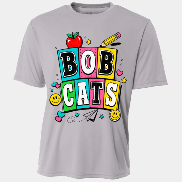 Bobcats Squares Groovy 21-206 - Youth Cooling Performance Short Sleeve Tee Thumbnail