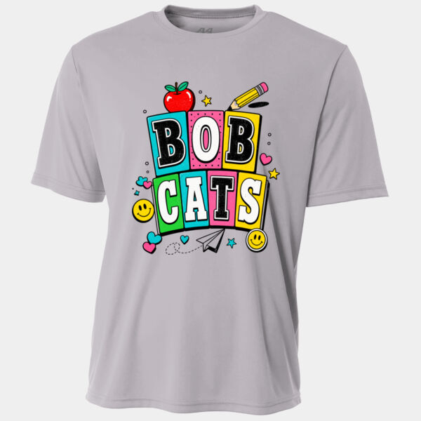 Bobcats Squares Groovy 21-206 - Adult Cooling Performance Short Sleeve Tee Thumbnail