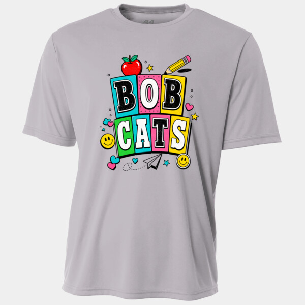 Bobcats Squares Groovy 21-206 - Adult Cooling Performance Short Sleeve Tee Thumbnail