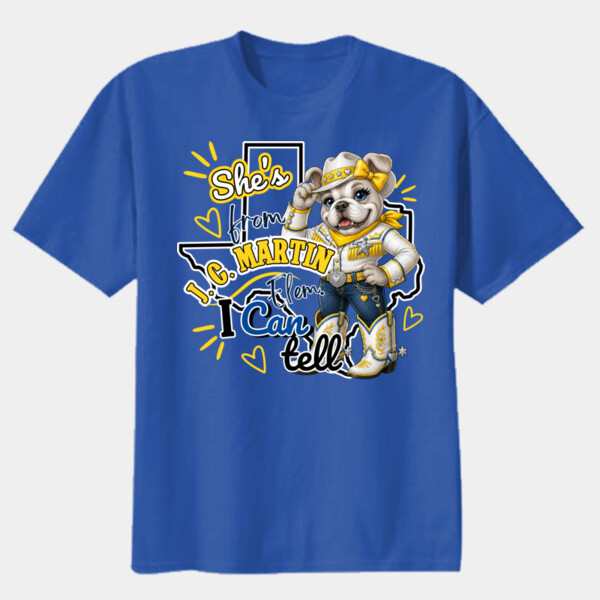 She's From JCM 03-205 - Youth Heavy Cotton 100% Cotton T Shirt Thumbnail
