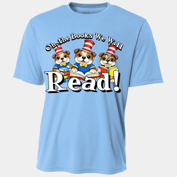 Oh, The Books We Will Read Bulldogs 20-001 - Youth Cooling Performance Short Sleeve Tee Thumbnail