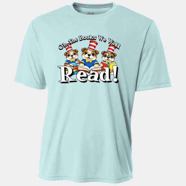 Oh, The Books We Will Read Bulldogs 20-001 - Adult Cooling Performance Short Sleeve Tee Thumbnail