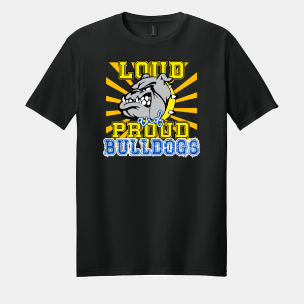 Loud & Proud Bulldogs 20-003 - Adult Softstyle ® T Shirt Thumbnail