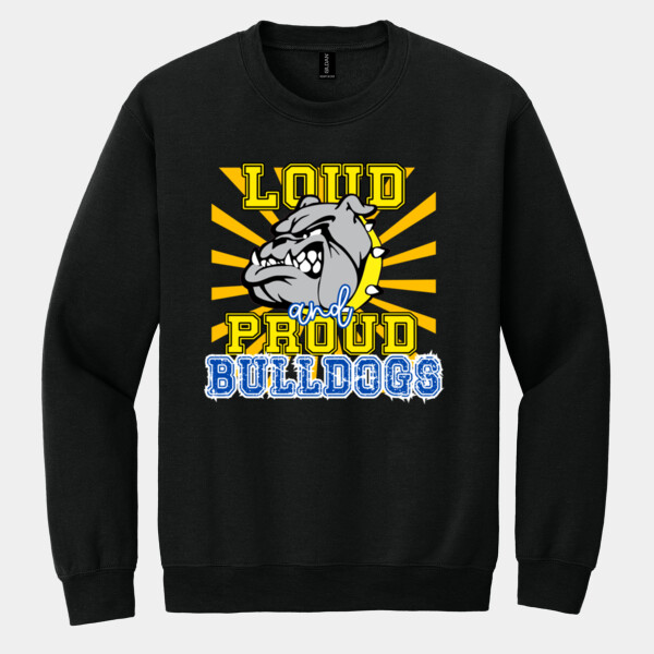 Loud & Proud Bulldogs 20-003 - Heavy Blend Crewneck Sweatshirt Thumbnail