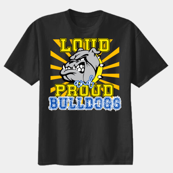 Loud & Proud Bulldogs 20-003 - Youth Heavy Cotton 100% Cotton T Shirt Thumbnail