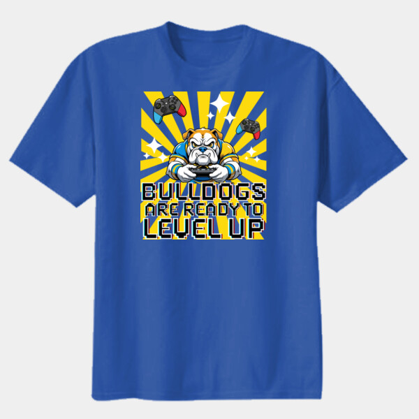 Level up Bulldogs 20-004 - Youth Heavy Cotton 100% Cotton T Shirt Thumbnail
