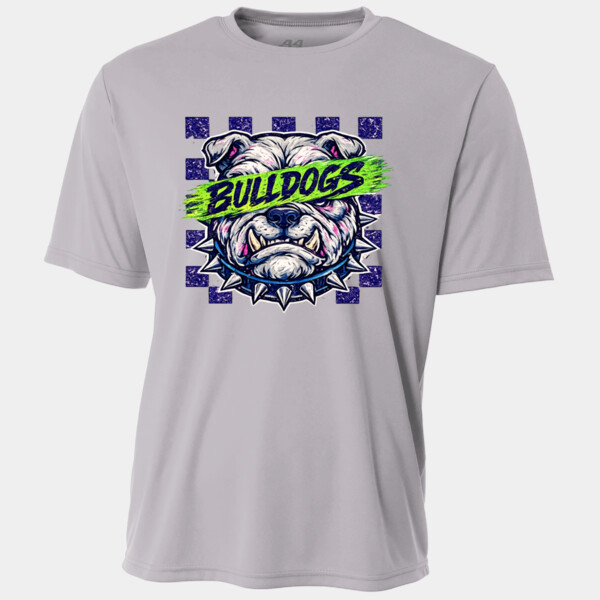 Bulldogs Checkered 20-007 - Adult Cooling Performance Short Sleeve Tee Thumbnail