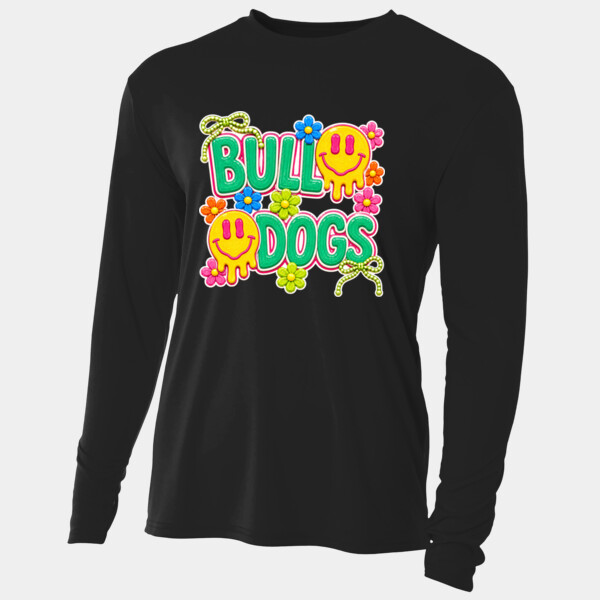 Bulldogs Groovy Preppy 20-008 - Adult Cooling Performance Long Sleeve Tee Thumbnail