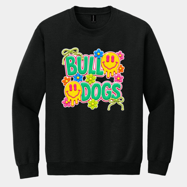 Bulldogs Groovy Preppy 20-008 - Heavy Blend Crewneck Sweatshirt Thumbnail