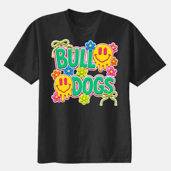 Bulldogs Groovy Preppy 20-008 - Youth Heavy Cotton 100% Cotton T Shirt Thumbnail