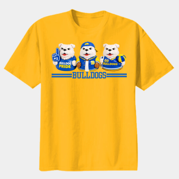 Bulldogs Ducks 20-009 - Youth Heavy Cotton 100% Cotton T Shirt Thumbnail