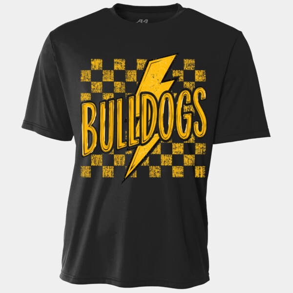 Bulldogs Checkered Yellow 20-010 - Youth Cooling Performance Short Sleeve Tee Thumbnail
