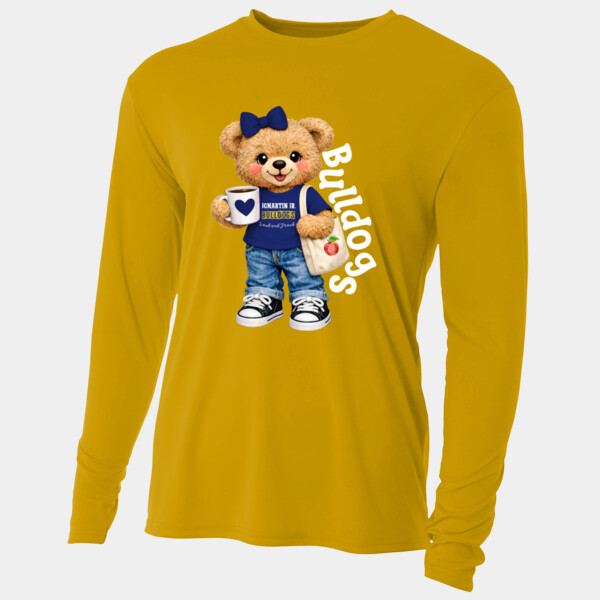 Bulldogs Bear Mascot 20-012 - Adult Cooling Performance Long Sleeve Tee Thumbnail