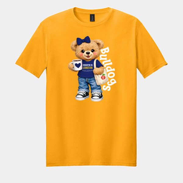 Bulldogs Bear Mascot 20-012 - Adult Softstyle ® T Shirt Thumbnail