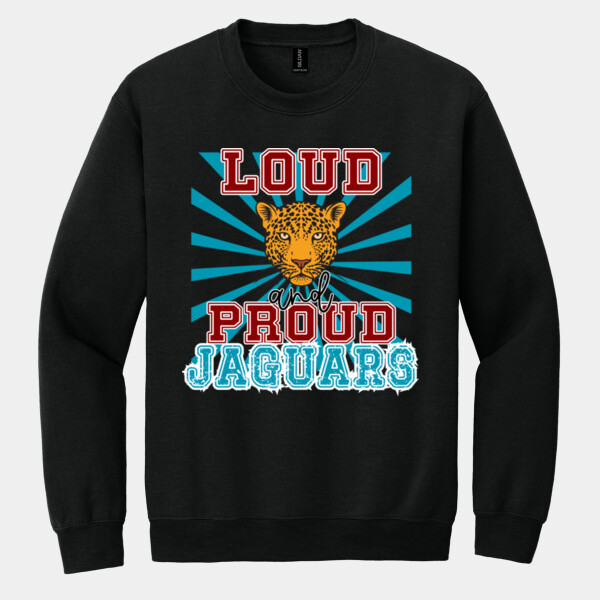 Loud and Proud Jaguars - Heavy Blend Crewneck Sweatshirt Thumbnail
