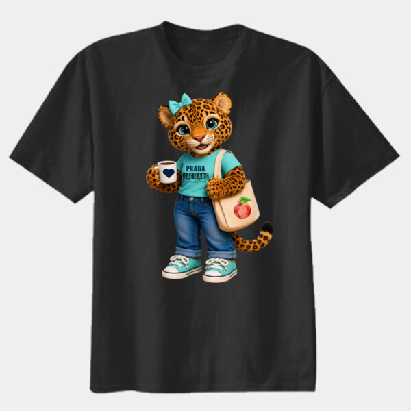 Prada Elementary Jaguar Mascot 06A-707 - Youth Heavy Cotton 100% Cotton T Shirt Thumbnail