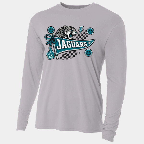 Jaguars Pennant 06A-709 - Adult Cooling Performance Long Sleeve Tee Thumbnail