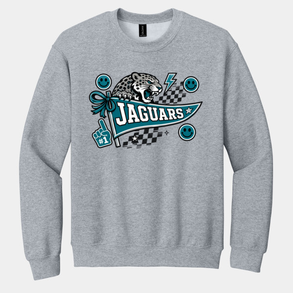 Jaguars Pennant 06A-709 - Heavy Blend Crewneck Sweatshirt Thumbnail