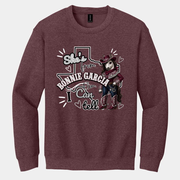 She's From Bonnie 05B-502 - Heavy Blend Crewneck Sweatshirt Thumbnail