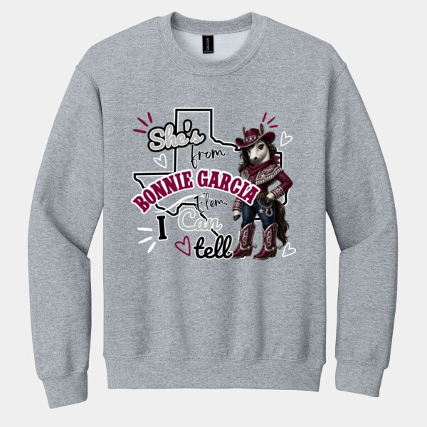 She's From Bonnie 05B-503 - Heavy Blend Crewneck Sweatshirt Thumbnail