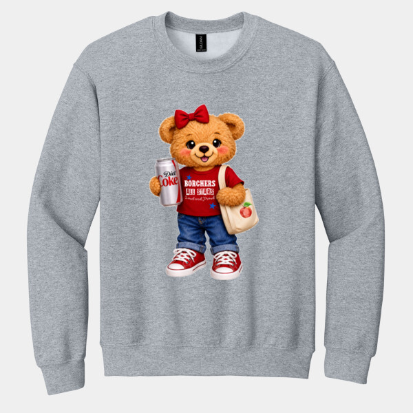 Borchers All Stars – Loud and Proud Bear 05A-806 - Heavy Blend Crewneck Sweatshirt Thumbnail