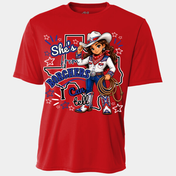 She's From Borchers 05A-807 - Youth Cooling Performance Short Sleeve Tee Thumbnail