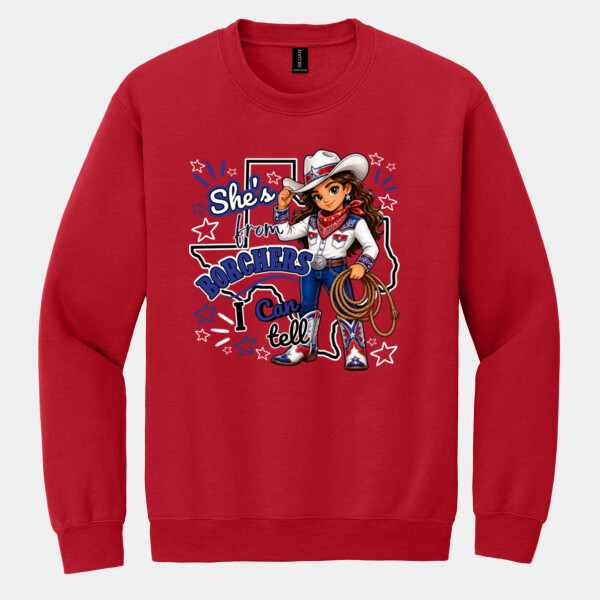 She's From Borchers 05A-807 - Heavy Blend Crewneck Sweatshirt Thumbnail
