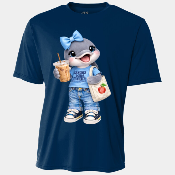 Sanchez Ochoa Dolphin Mascot 03-504 - Youth Cooling Performance Short Sleeve Tee Thumbnail