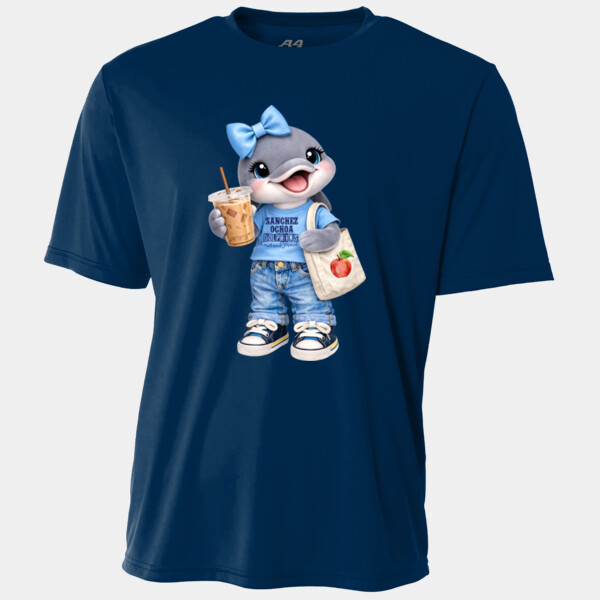 Sanchez Ochoa Dolphin Mascot 03-504 - Adult Cooling Performance Short Sleeve Tee Thumbnail