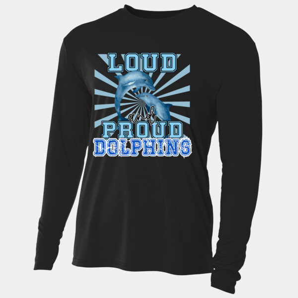 Loud and Proud Dolphins 20A-200 - Adult Cooling Performance Long Sleeve Tee Thumbnail