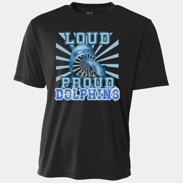 Loud and Proud Dolphins 20A-200 - Adult Cooling Performance Short Sleeve Tee Thumbnail