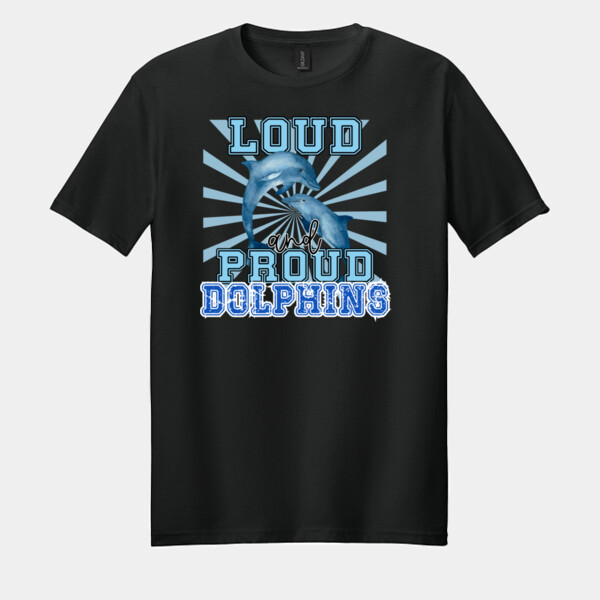 Loud and Proud Dolphins 20A-200 - Adult Softstyle ® T Shirt Thumbnail