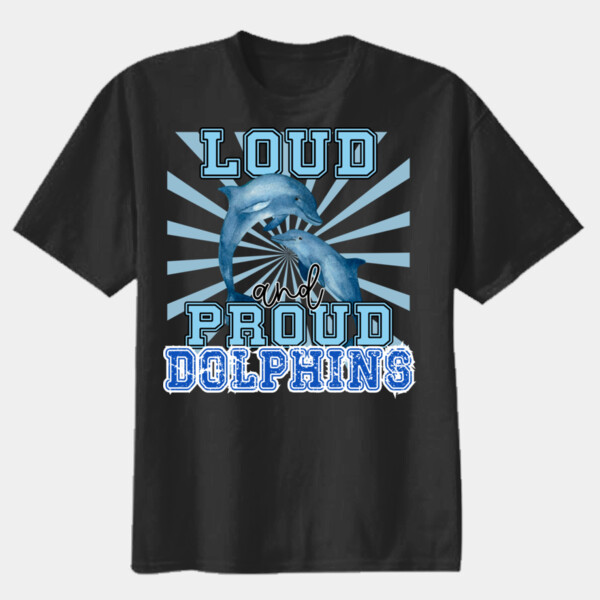 Loud and Proud Dolphins 20A-200 - Youth Heavy Cotton 100% Cotton T Shirt Thumbnail