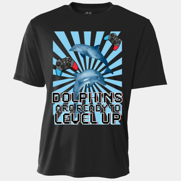 Dolphins Are Ready to Level Up 20A-201 - Youth Cooling Performance Short Sleeve Tee Thumbnail