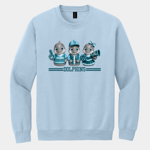 Dolphin Ducks 20A-204 - Heavy Blend Crewneck Sweatshirt Thumbnail
