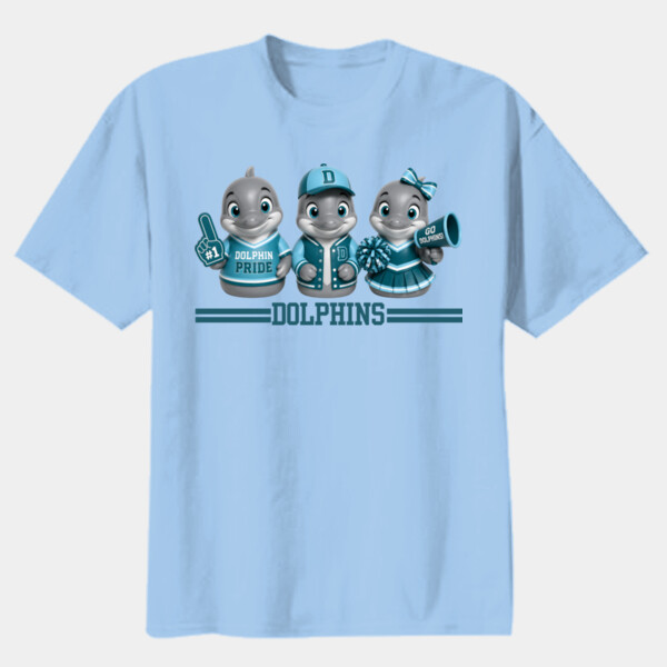 Dolphin Ducks 20A-204 - Youth Heavy Cotton 100% Cotton T Shirt Thumbnail